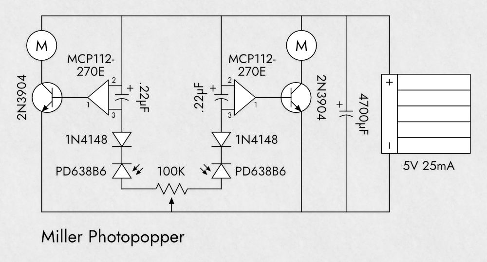 Miller photopopper schematic diagram.