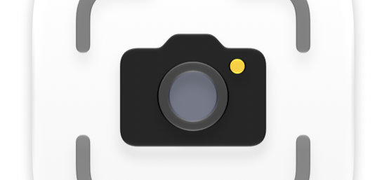 The Screenshot app icon with a camera that has an oval lens.
