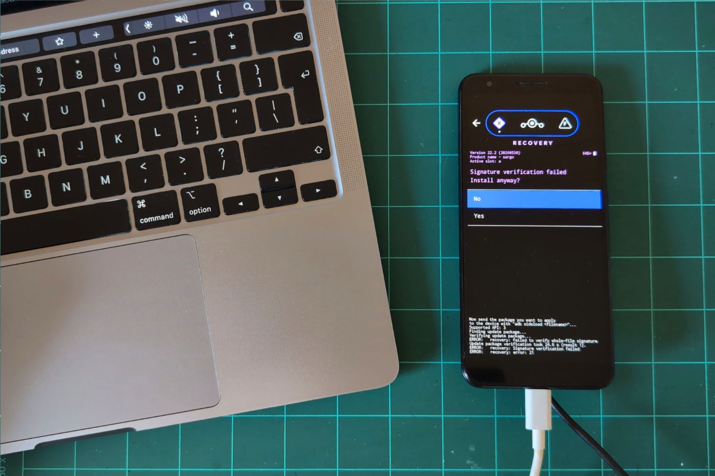 Installing a custom ROM.